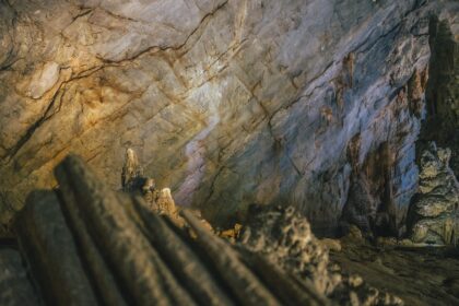 Inside the cave