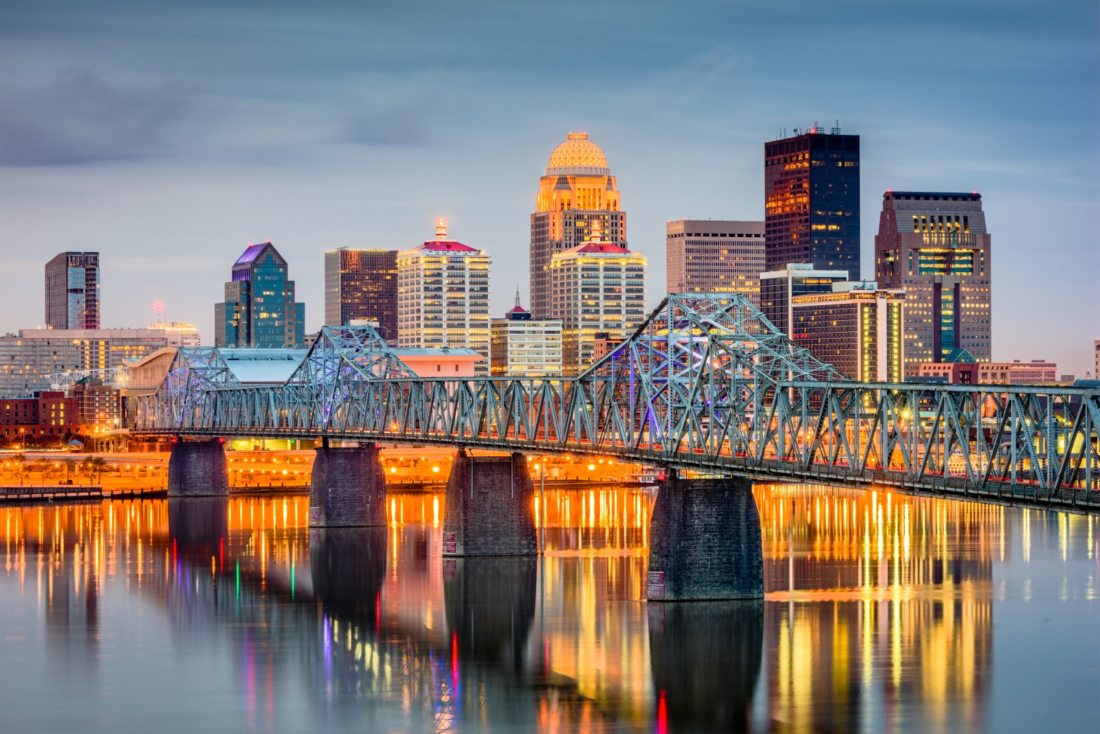 Louisville, view across the river